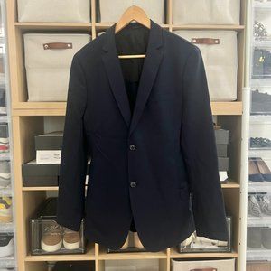 Topman Dark Blue Stretchy Blazer / Sport Coat